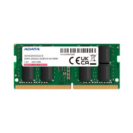 MEMORIA RAM ADATA DDR4 16GB 3200MHz DE LAPTOP