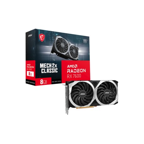 TARJETA DE VIDEO MSI RX 7600 MECH 2X CLASSIC 8G OC