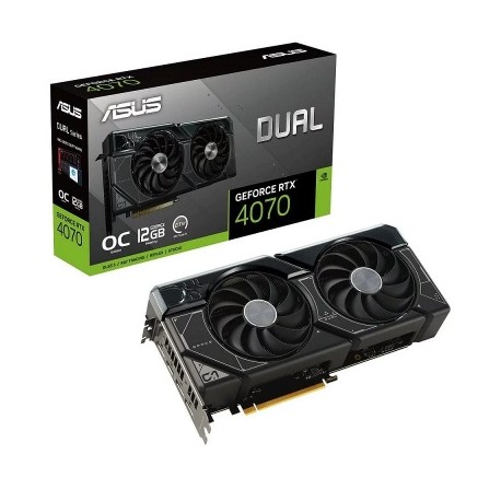 TARJETA DE VIDEO ASUS DUAL RTX 4070 OC EDITION 12GB GDDR6X DUAL-RTX4070-O12G