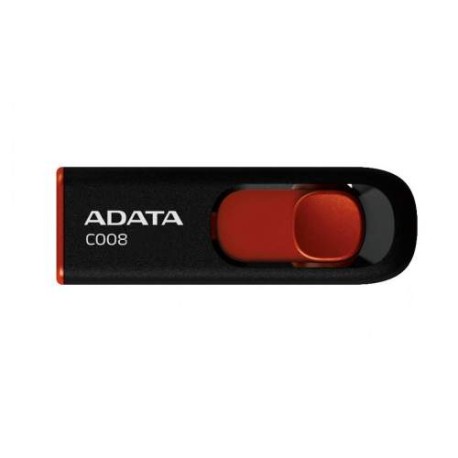 MEMORIA USB 64GB C008 ADATA COLOR NGO ROJO