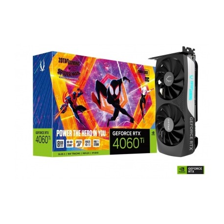 TARJETA DE VIDEO ZOTAC RTX 4060 TI 8GB TWIN EDGE OC ED SPIDER-MAN ACROSS THE SPIDER-VERSE