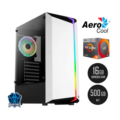 PC BIONIC RTX3050 RYZEN 5 4600G, 16GB RAM, 500GB, WIFI