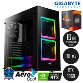 PC GAMER TOR, NVIDIA RTX3060 8GB, RYZEN 5-5600X, 16GB RAM, 1TB NVMe, WIFI