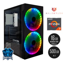 PC KRAKEN RYZEN 7 5700G, 500GB M.2 + 1TB HDD, 16GB RAM, WIFI Y BLUETOOTH KRAKEN