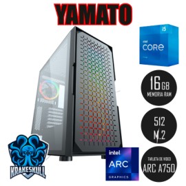 PC YAMATO CORE i5-12400F. ARC A750 8GB, 16GB RAM, 512GB M.2, WIFI, W11