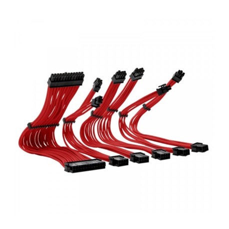 KIT DE EXTENSIONES PARA PSU ROJO YEYIAN KABEL KS1000R