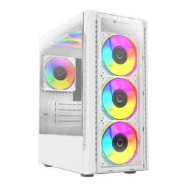 GABINETE MID TOWER DRAGONFLY II CRISTAL GM745S BLANCO BALAMRUSH  BR-936064