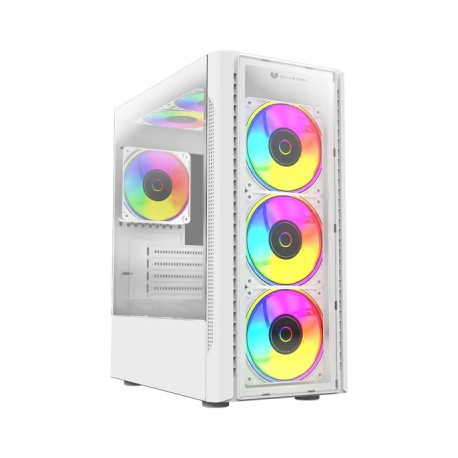 GABINETE MID TOWER DRAGONFLY II CRISTAL GM745S BLANCO BALAMRUSH  BR-936064